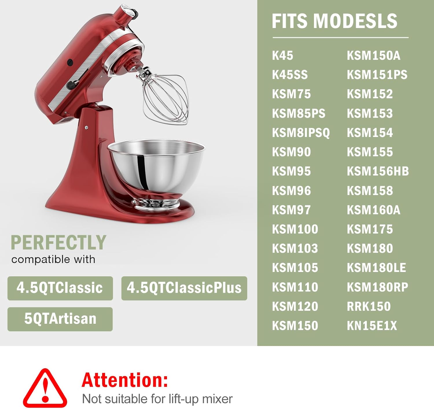 ชามสแตนเลสขนาด 3 ควอร์ตสำหรับเ - Kitchenaid Mixer Artisan 5Qt บทวิจารณ์และราคา