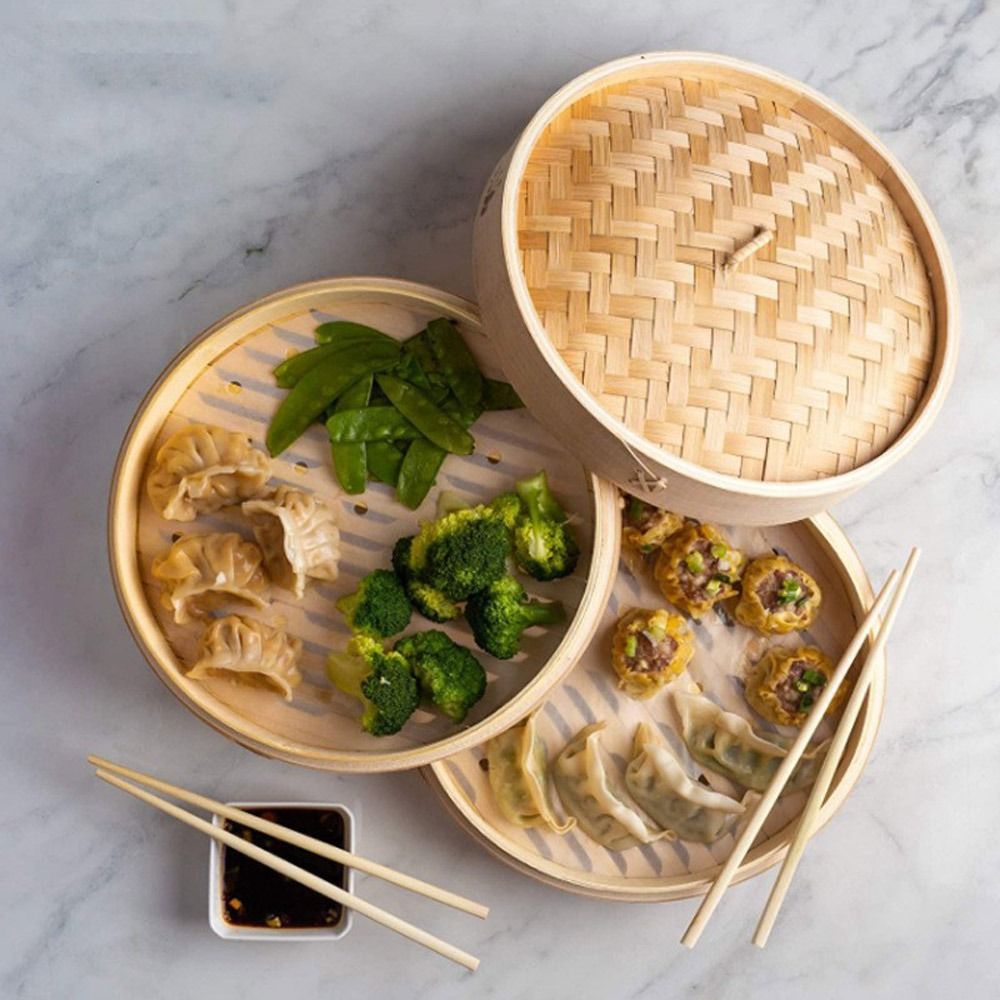 ซึ้งนึ่งอาหารจีน ซึ้งนึ่งไม้ไผ - Bao Steamer Bamboo บทวิจารณ์และราคา