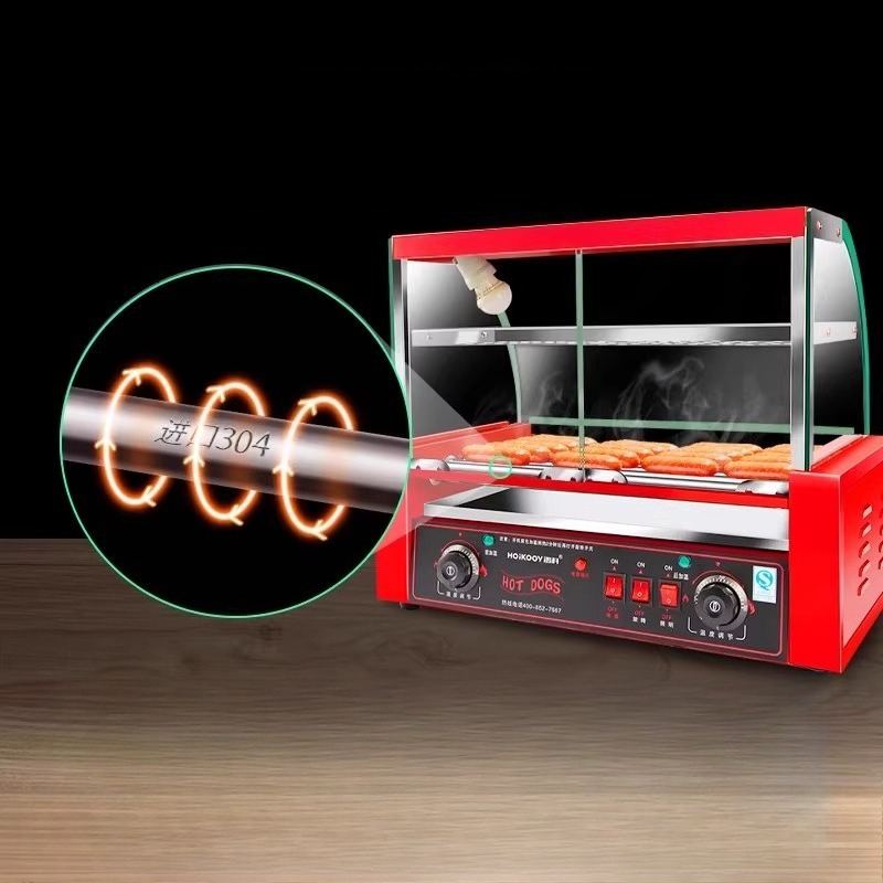 เครื่องย่างไส้กรอกแบบ 7 หลอด 1 - Hot Dog Press บทวิจารณ์และราคา