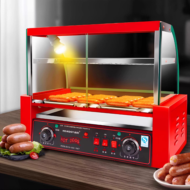 เครื่องย่างไส้กรอกแบบ 7 หลอด 1 - Hot Dog Press บทวิจารณ์และราคา