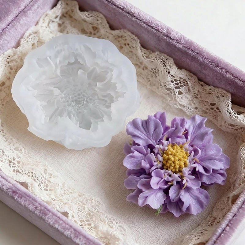 แม่พิมพ์ซิลิโคนรูปดอกไม้สีฟ้าแ - Potsticker Mold บทวิจารณ์และราคา