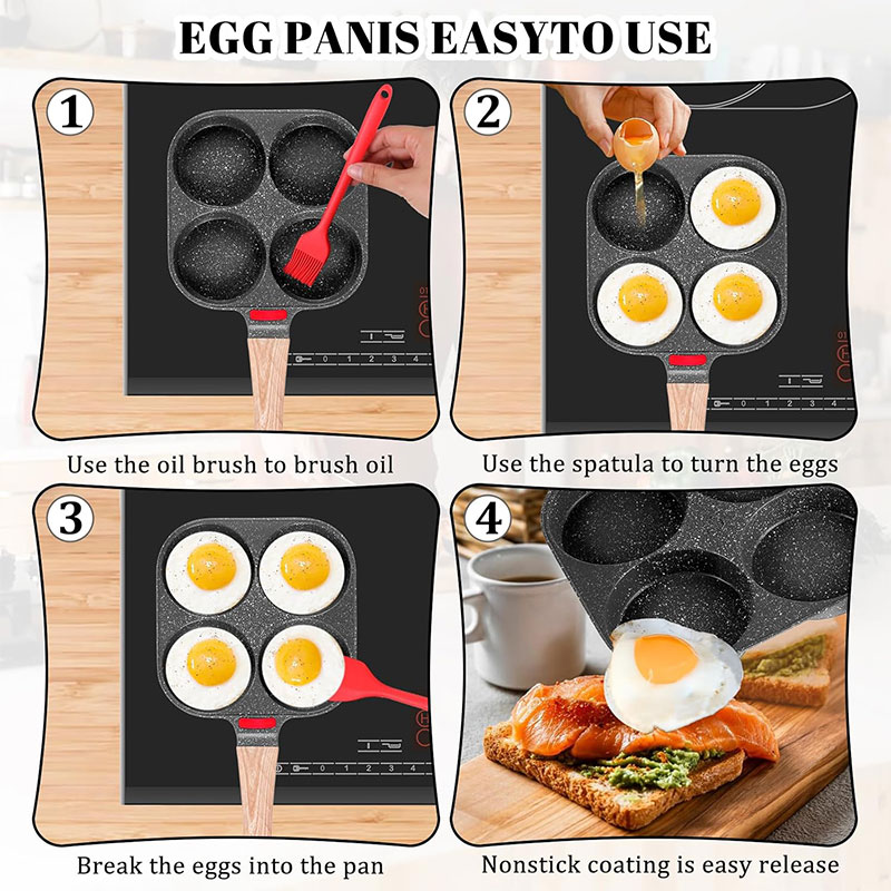 กระทะทอดไข่แบบลึกพร้อมฝาปิด 4  - Egg Waffle Pan บทวิจารณ์และราคา
