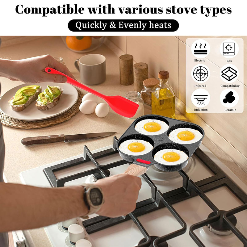 กระทะทอดไข่แบบลึกพร้อมฝาปิด 4  - Egg Waffle Pan บทวิจารณ์และราคา
