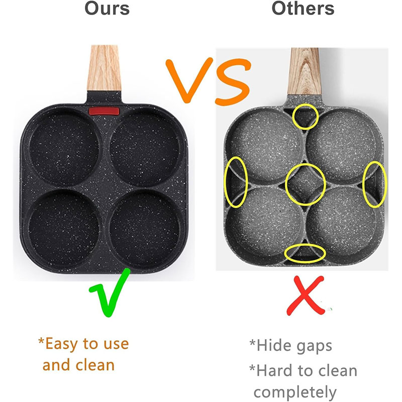 กระทะทอดไข่แบบลึกพร้อมฝาปิด 4  - Egg Waffle Pan บทวิจารณ์และราคา